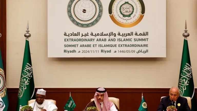 Arab, Muslim leaders at Riyadh summit demand end to Israeli occupation for Mideast peace