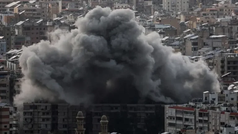 Hezbollah rocket lands near Tel Aviv after big Israeli strike on Beirut