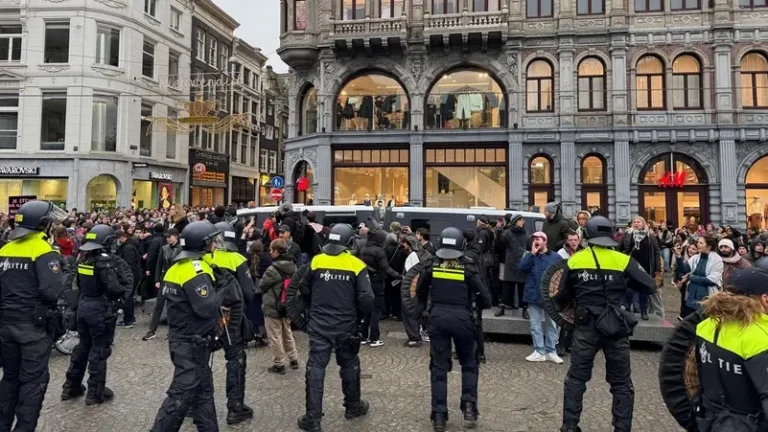 Dutch police halt pro-Palestinian rally after soccer violence