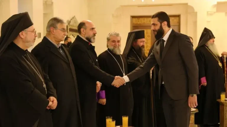 Syria’s al-Sharaa meets senior Christian clerics, Kurds