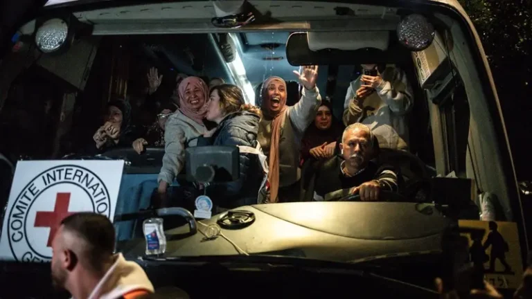 Celebrations, tears as Palestinian prisoners return home after ceasefire deal