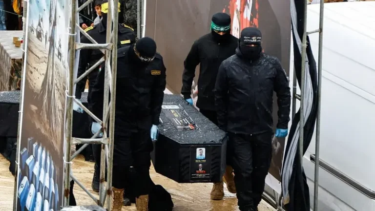 Hamas hands over bodies of four hostages, Israel frees Palestinian prisoners