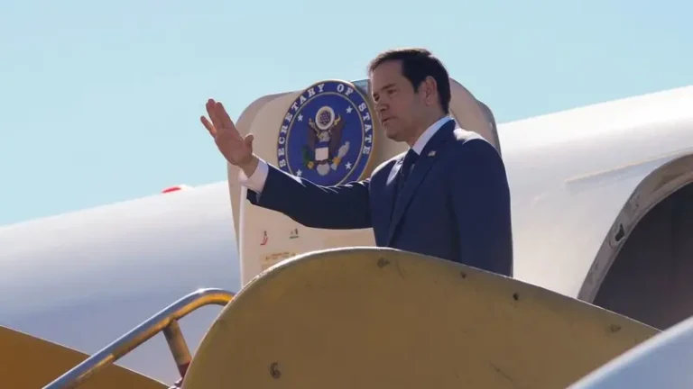 Rubio arrives in Tel Aviv for first visit to Middle East as secretary of state