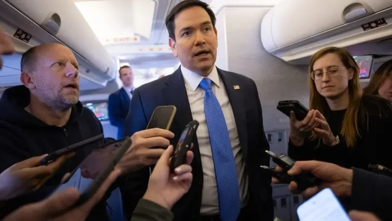 Rubio optimistic over Ukraine talks as he lands in Saudi Arabia’s Jeddah