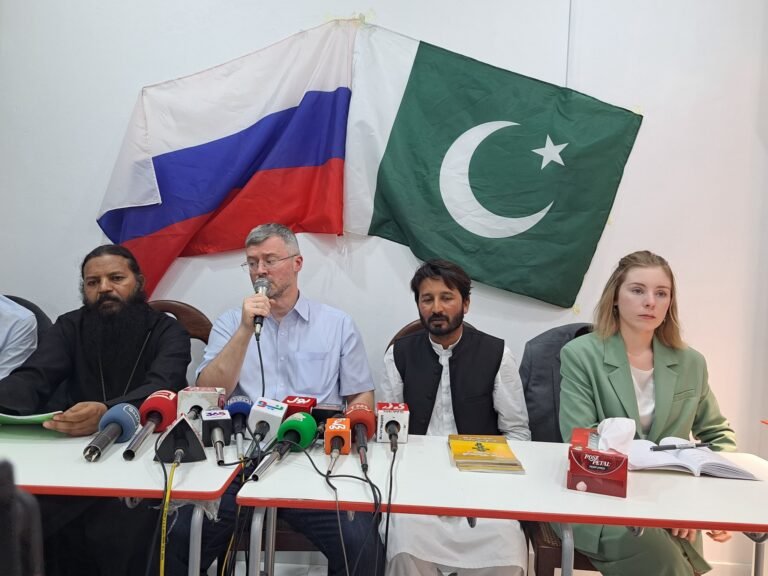 Albert P. Khorev visited the Russian Language Center in Sargodha, interacting with students