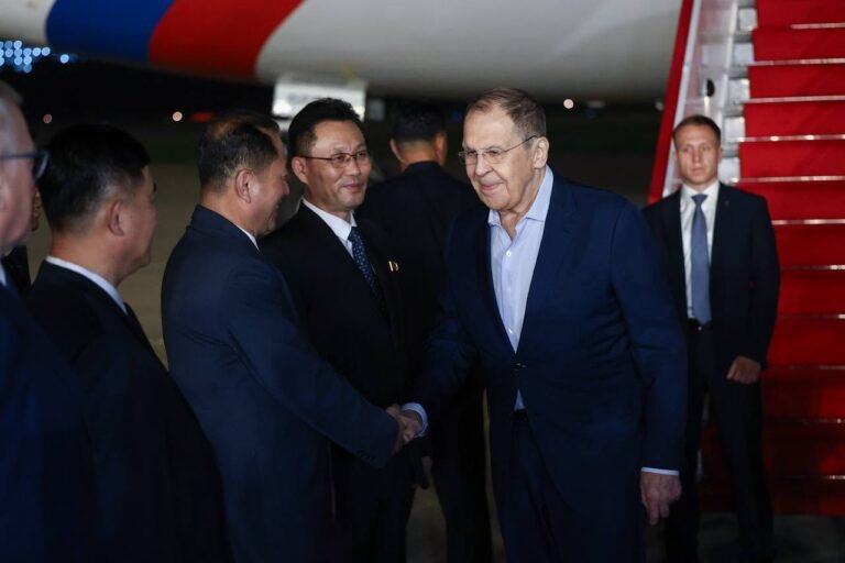Lavrov arrives in North Korea for working visit as his plane lands in Wonsan